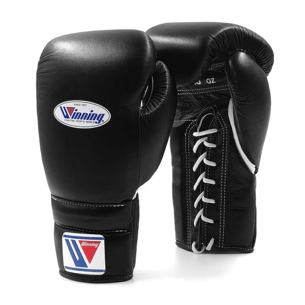 Winning MS-500 Boxing Gloves Lace 14oz – Black – Warrior Fight Store