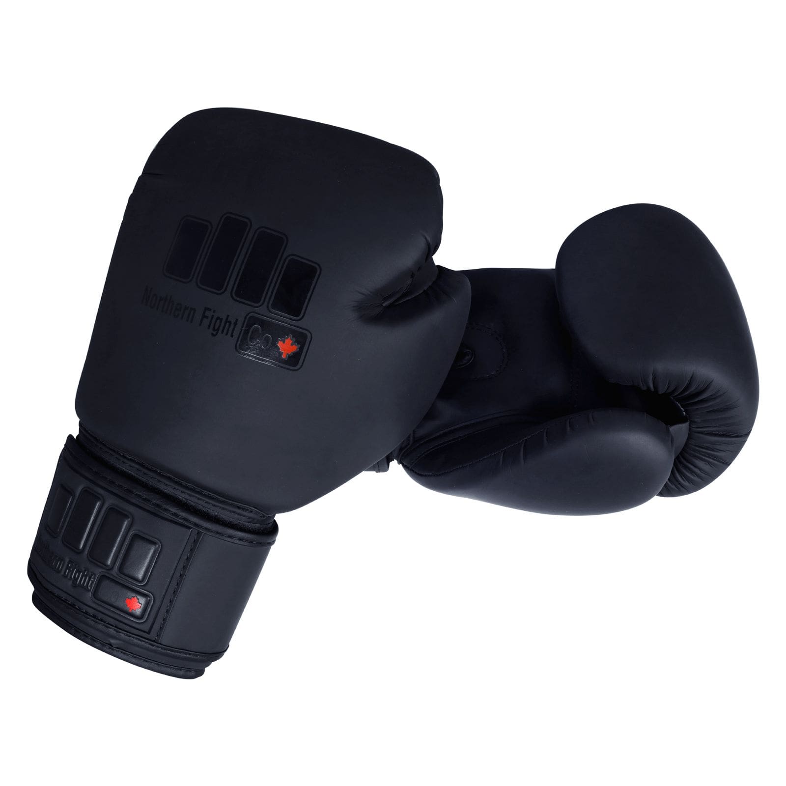 NFC Matte Black Boxing Gloves - Image 2