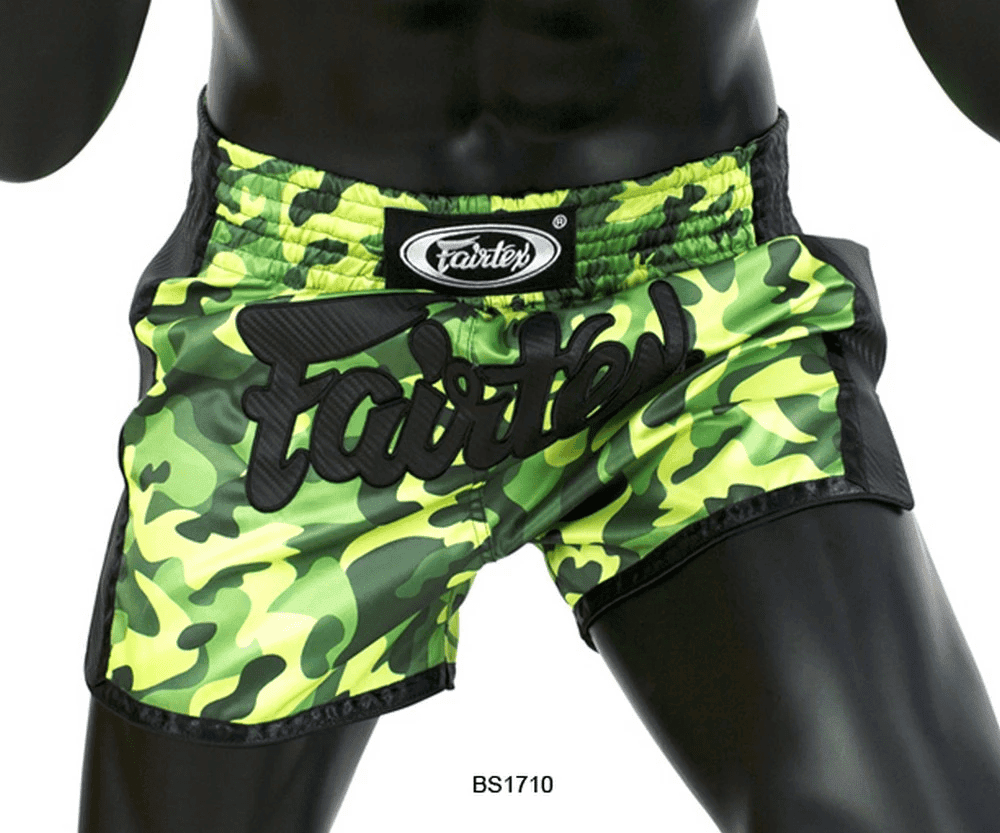 Fairtex Green Camo Slim Cut Muay Thai Shorts - BS1710