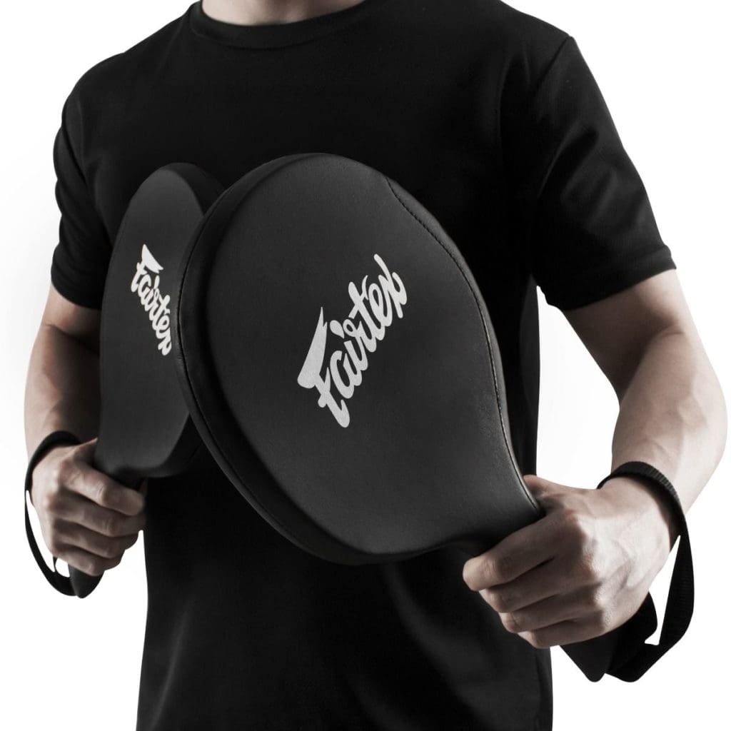 Fairtex BXP1 Boxing Paddles - Black / Blue - Image 3
