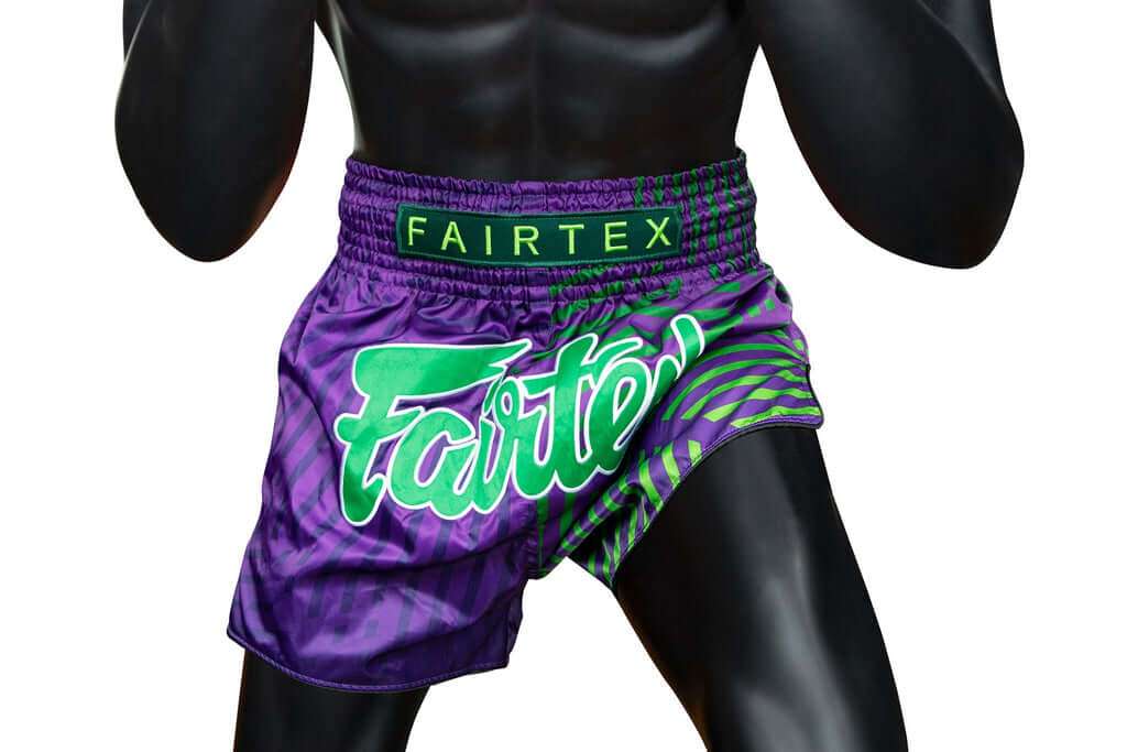 FAIRTEX BS1922 SLIM CUT MUAY THAI SHORTS – RACER PURPLE