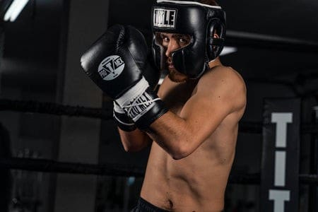 TITLE Boxing Leather Sparring Headgear - Multiple Colours - Image 8