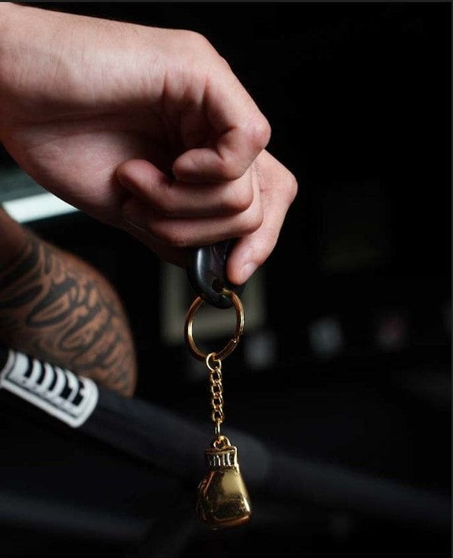 TITLE Boxing Luxury Glove Keyring - Gold / Silver - Image 5
