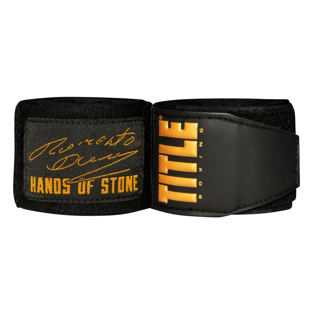 TITLE Boxing Roberto Duran Signature Hand Wraps - Black