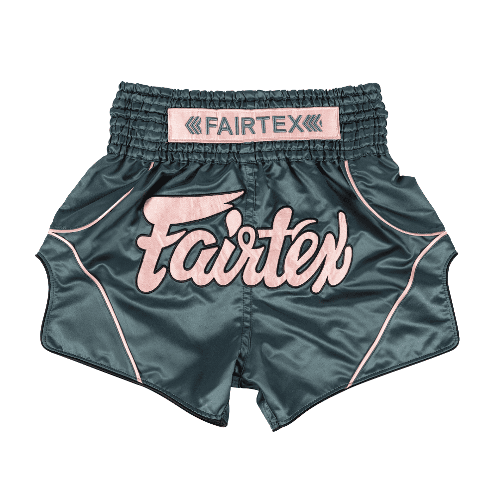 Fairtex Athletic Muay Thai Shorts - Arokaya Special - Aqua Bloom - Image 2